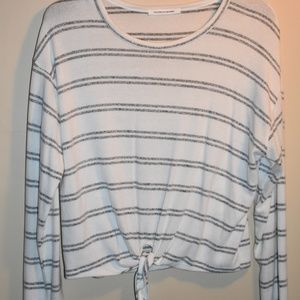 Long sleeve striped top